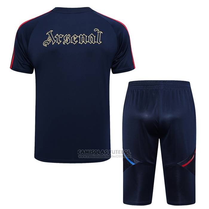 Fato de Treino Arsenal Manga Curta 2023-2024 Azul - Calcas Curta